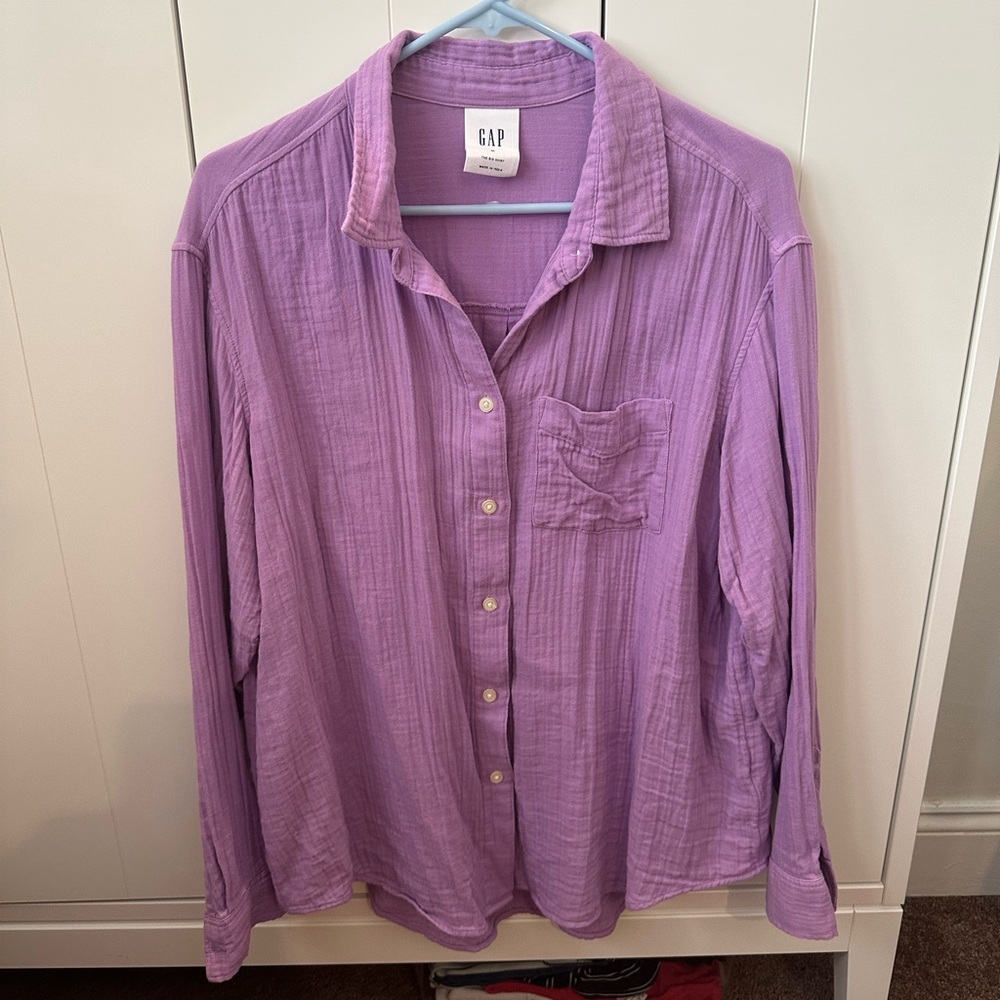 Gap Linen Oversized Big Shirt Button Down